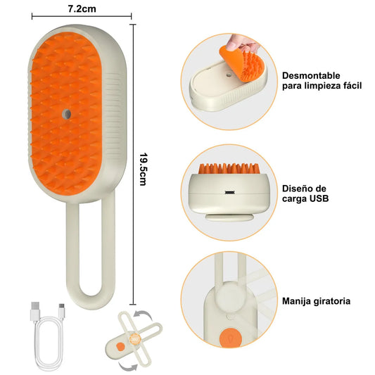 Cepillo Mascota Vapor